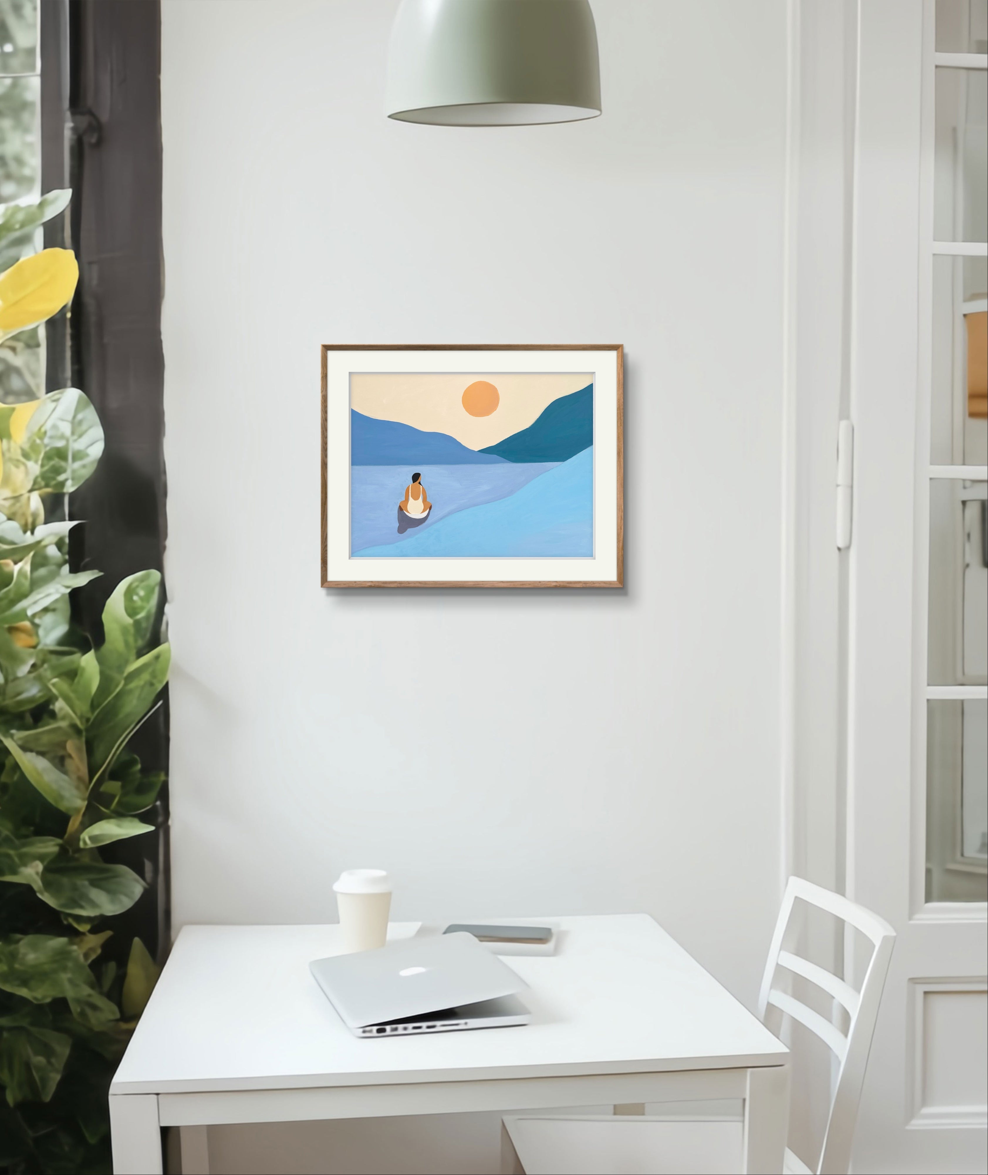 "Serene Blue" Matted Print – Inspired by Hawaii 🩷