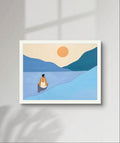 "Serene Blue" Matted Print – Inspired by Hawaii 🩷