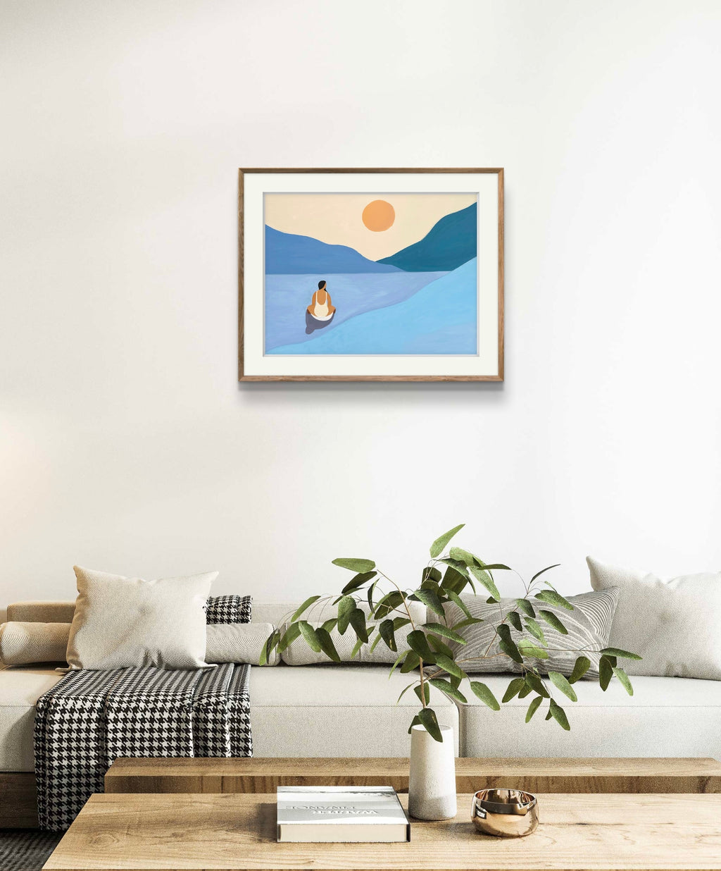 "Serene Blue" Matted Print – Inspired by Hawaii 🩷