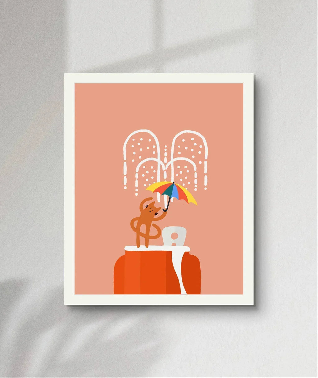 "Soda Rain" Matted Print – Inspired by Hawaii 💙